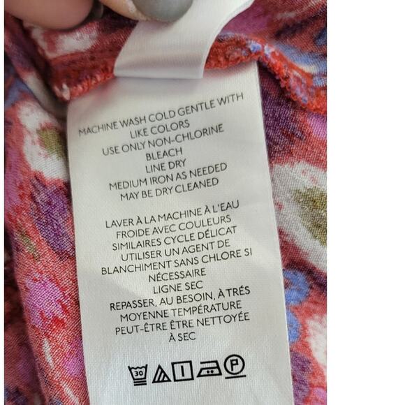 Anthropologie Dress Womens Medium Robin Tiered Mini Dress Ruffle V-neck Dress - Picture 11 of 12